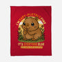 I’m Capy-pletely Fine-None-Fleece-Blanket-Trendlory