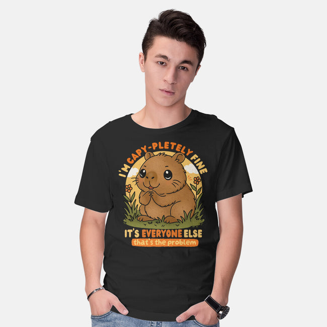 I’m Capy-pletely Fine-Mens-Basic-Tee-Trendlory