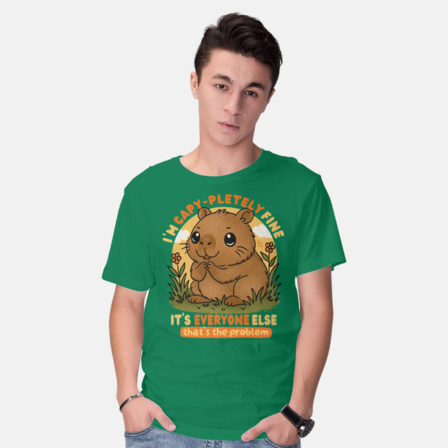 I’m Capy-pletely Fine-Mens-Basic-Tee-Trendlory