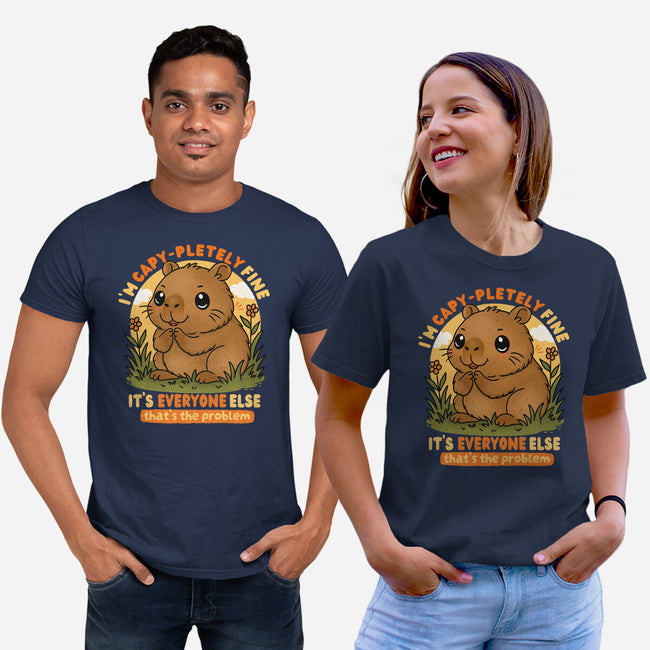 I’m Capy-pletely Fine-Unisex-Basic-Tee-Trendlory