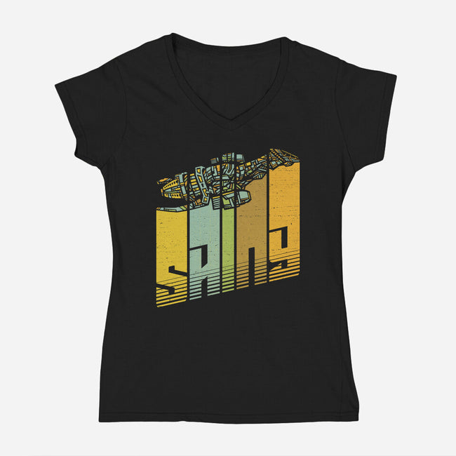 Shiny Colors-Womens-V-Neck-Tee-kg07