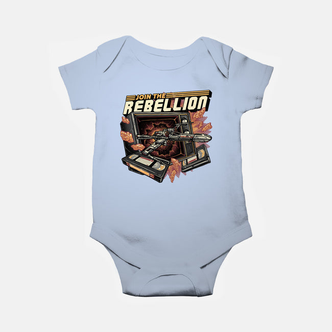 Time To Join The Rebellion-Baby-Basic-Onesie-glitchygorilla