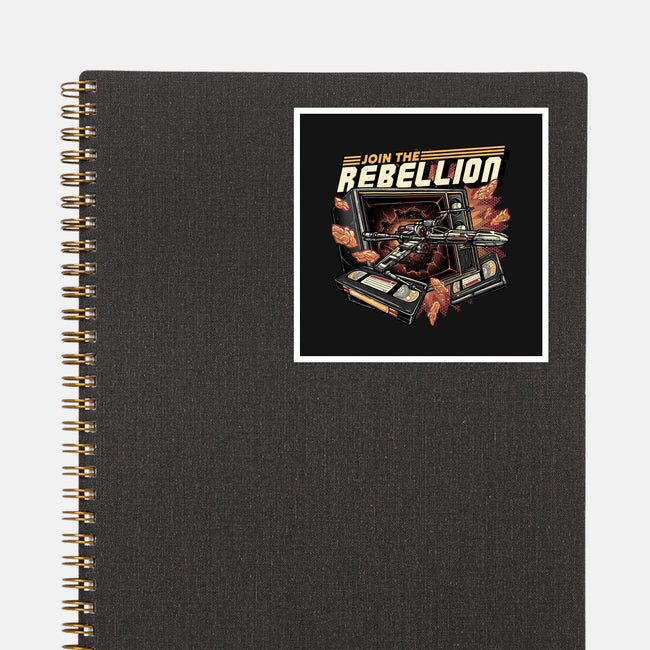 Time To Join The Rebellion-None-Glossy-Sticker-glitchygorilla