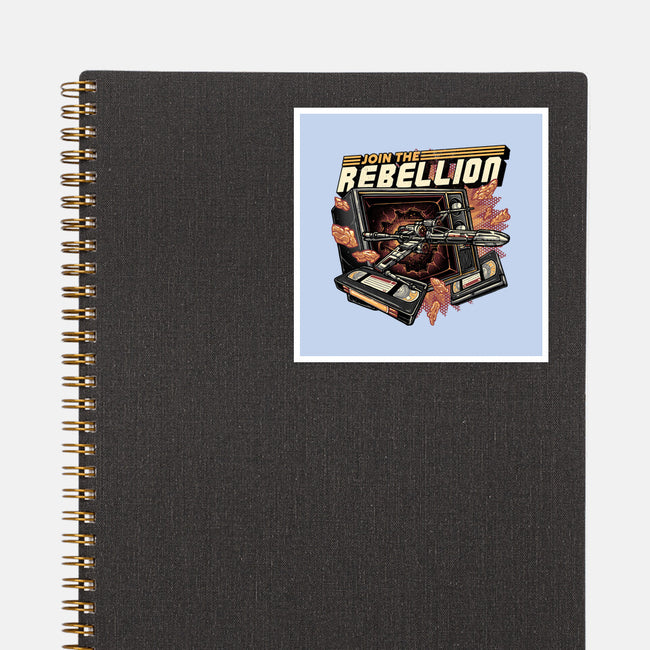 Time To Join The Rebellion-None-Glossy-Sticker-glitchygorilla