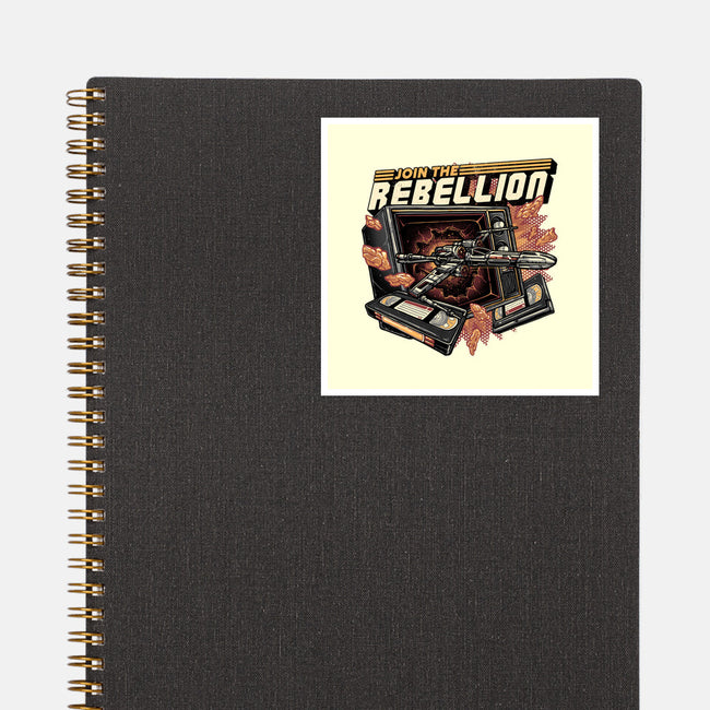 Time To Join The Rebellion-None-Glossy-Sticker-glitchygorilla