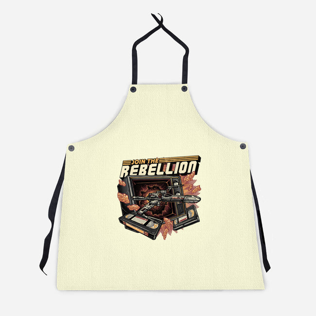 Time To Join The Rebellion-Unisex-Kitchen-Apron-glitchygorilla