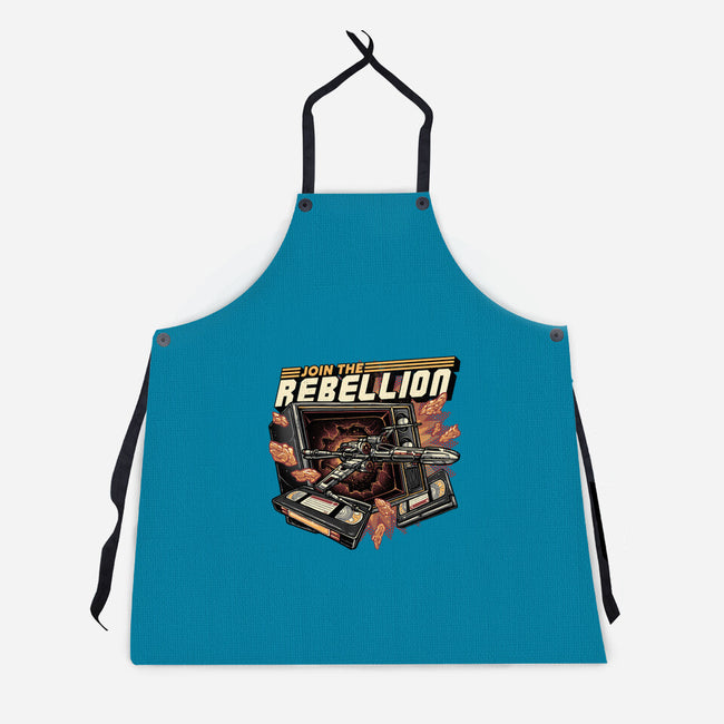 Time To Join The Rebellion-Unisex-Kitchen-Apron-glitchygorilla