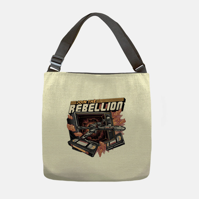 Time To Join The Rebellion-None-Adjustable Tote-Bag-glitchygorilla