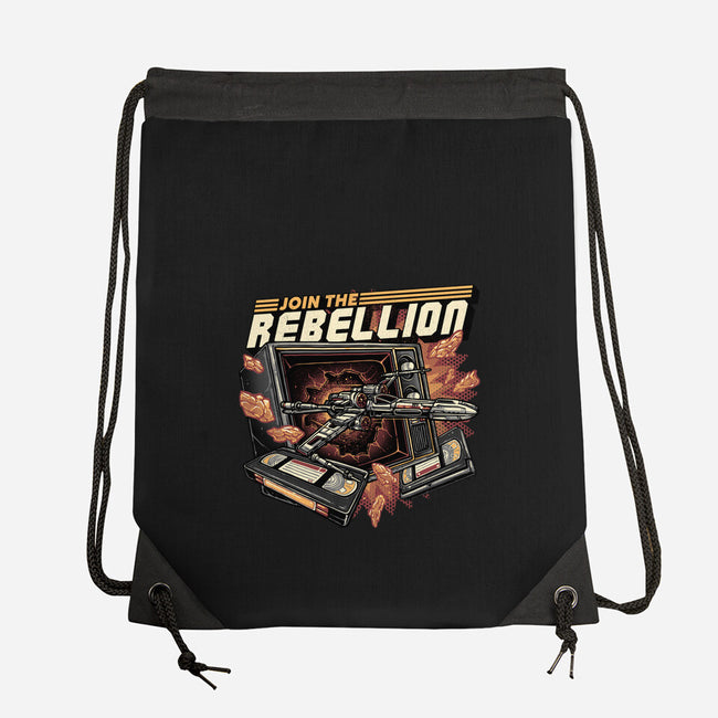 Time To Join The Rebellion-None-Drawstring-Bag-glitchygorilla