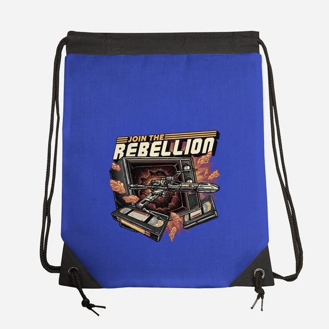 Time To Join The Rebellion-None-Drawstring-Bag-glitchygorilla