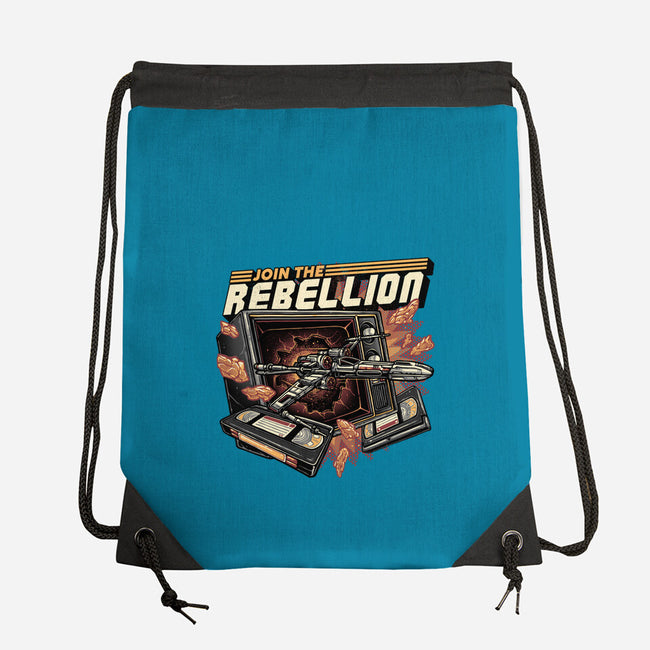 Time To Join The Rebellion-None-Drawstring-Bag-glitchygorilla