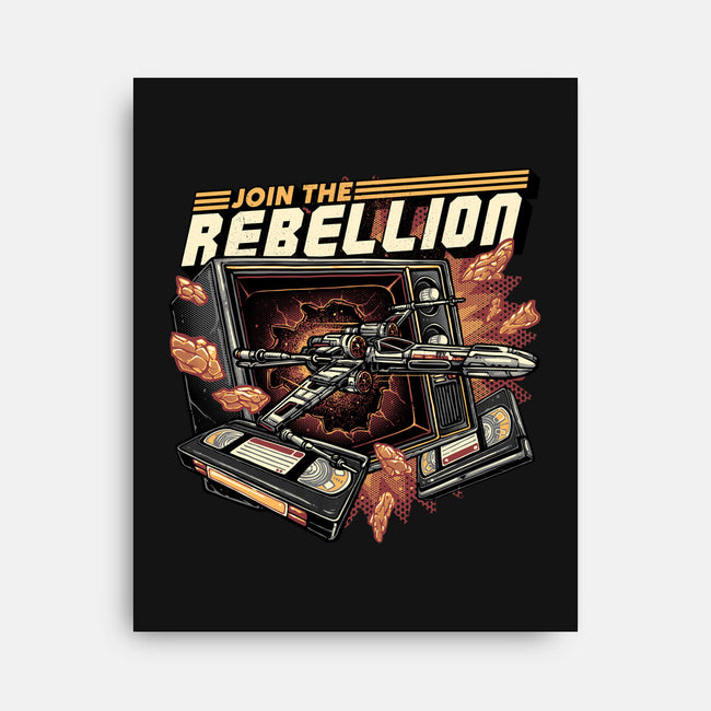 Time To Join The Rebellion-None-Stretched-Canvas-glitchygorilla