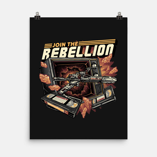 Time To Join The Rebellion-None-Matte-Poster-glitchygorilla