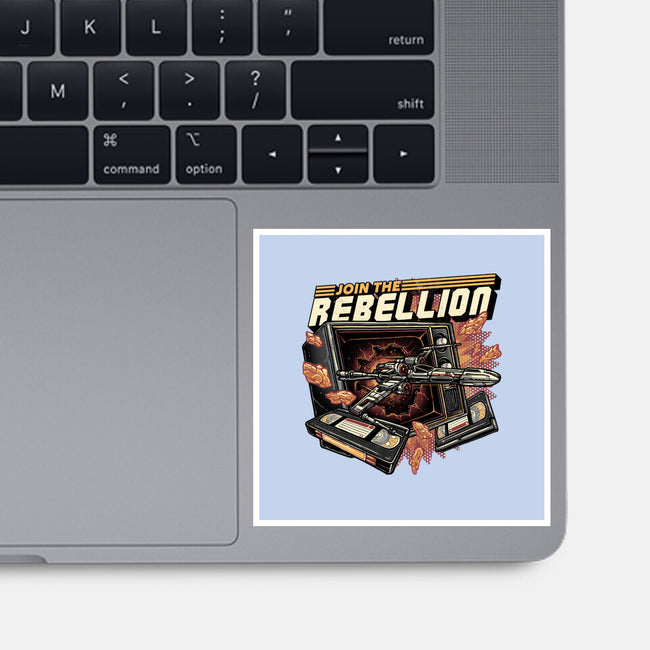 Time To Join The Rebellion-None-Glossy-Sticker-glitchygorilla