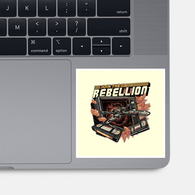 Time To Join The Rebellion-None-Glossy-Sticker-glitchygorilla