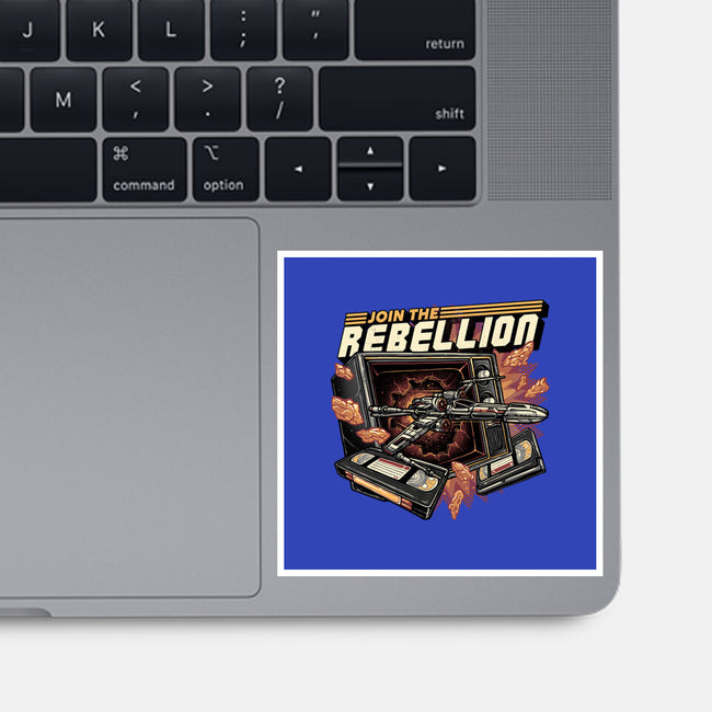 Time To Join The Rebellion-None-Glossy-Sticker-glitchygorilla