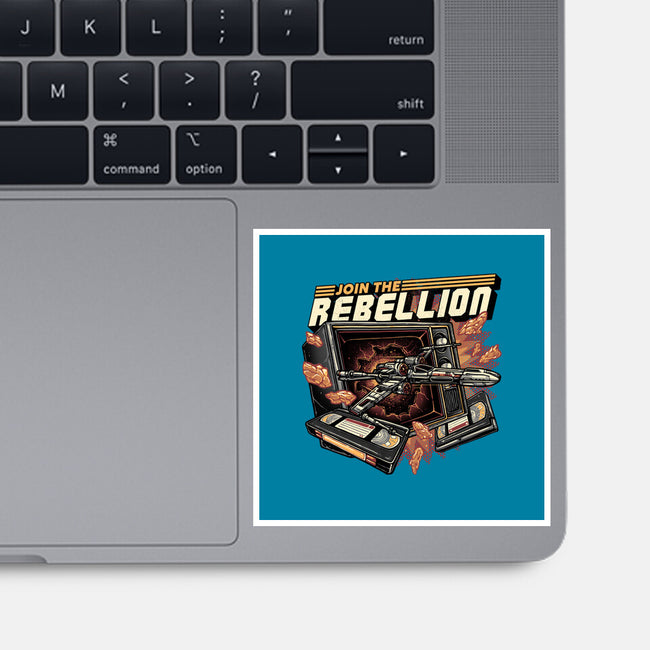 Time To Join The Rebellion-None-Glossy-Sticker-glitchygorilla