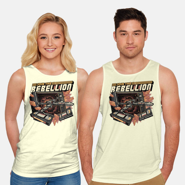 Time To Join The Rebellion-Unisex-Basic-Tank-glitchygorilla