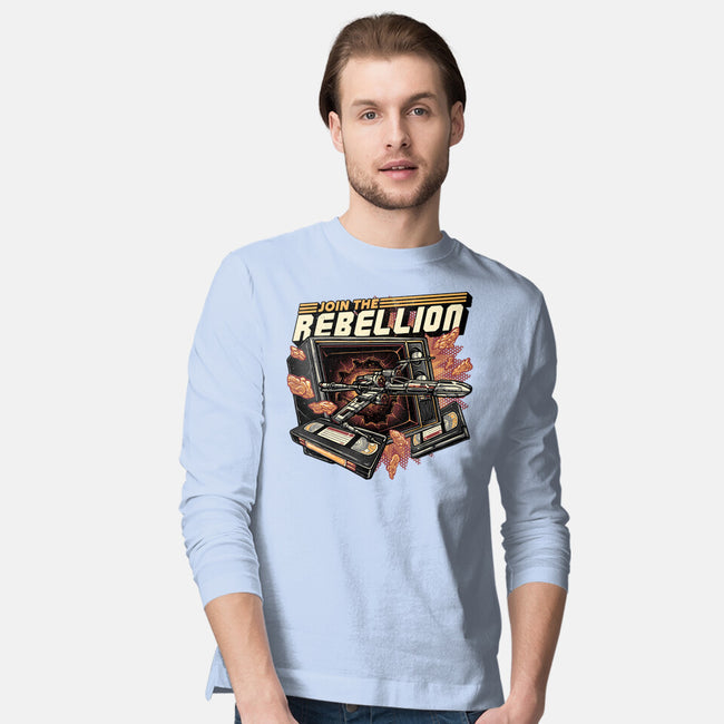 Time To Join The Rebellion-Mens-Long Sleeved-Tee-glitchygorilla