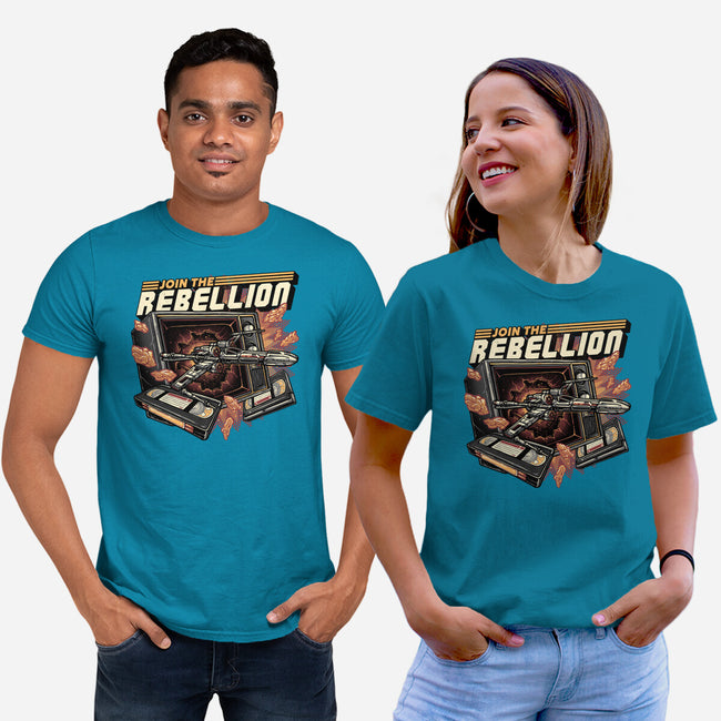 Time To Join The Rebellion-Unisex-Basic-Tee-glitchygorilla