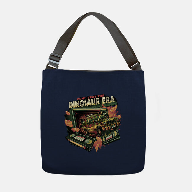The Dinosaur Era-None-Adjustable Tote-Bag-glitchygorilla