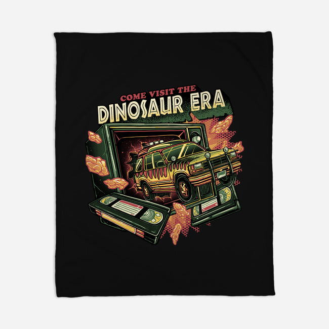 The Dinosaur Era-None-Fleece-Blanket-glitchygorilla