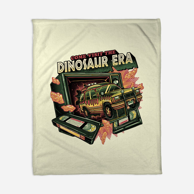 The Dinosaur Era-None-Fleece-Blanket-glitchygorilla