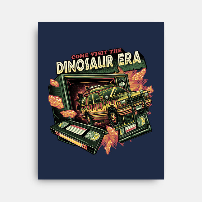 The Dinosaur Era-None-Stretched-Canvas-glitchygorilla
