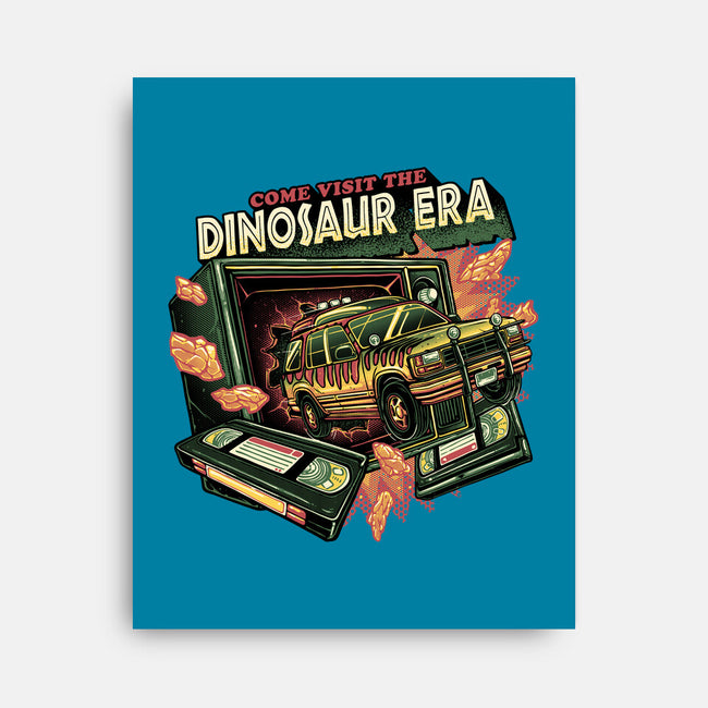 The Dinosaur Era-None-Stretched-Canvas-glitchygorilla