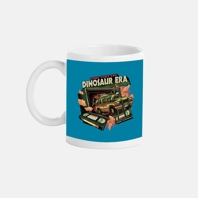 The Dinosaur Era-None-Mug-Drinkware-glitchygorilla