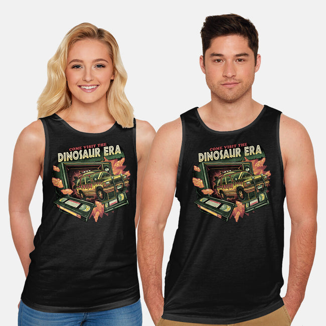The Dinosaur Era-Unisex-Basic-Tank-glitchygorilla