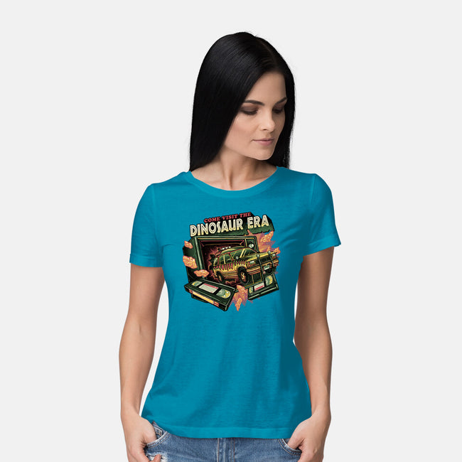 The Dinosaur Era-Womens-Basic-Tee-glitchygorilla