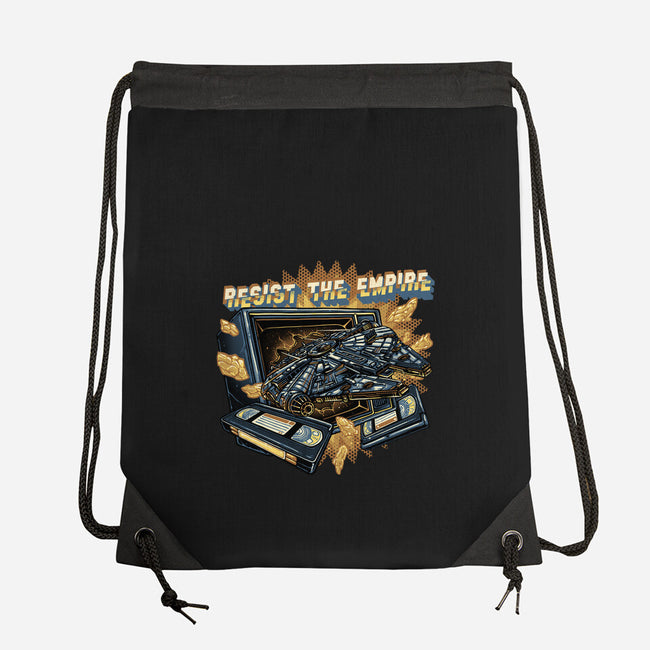 Resist The Empire-None-Drawstring-Bag-glitchygorilla