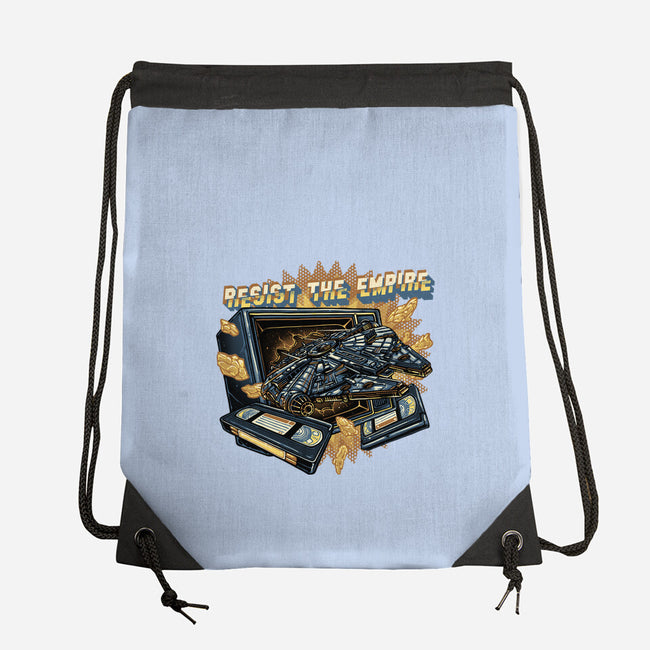 Resist The Empire-None-Drawstring-Bag-glitchygorilla