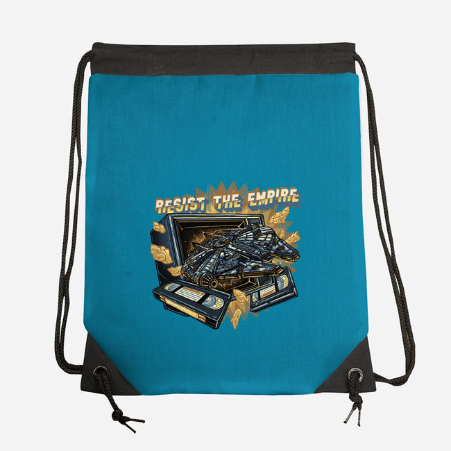 Resist The Empire-None-Drawstring-Bag-glitchygorilla