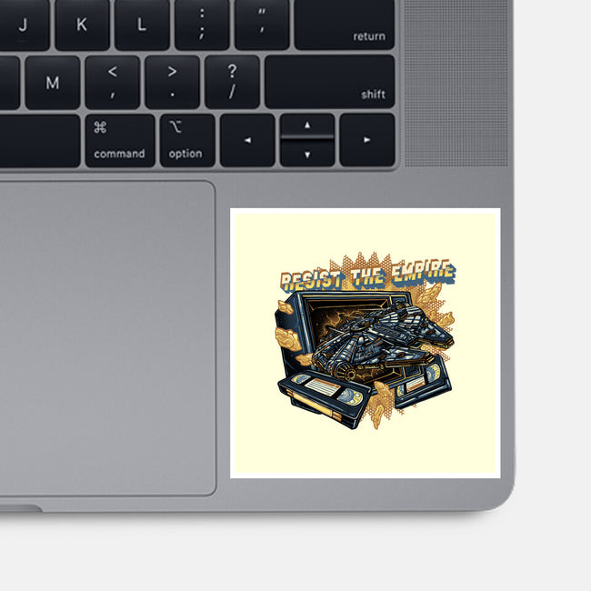 Resist The Empire-None-Glossy-Sticker-glitchygorilla