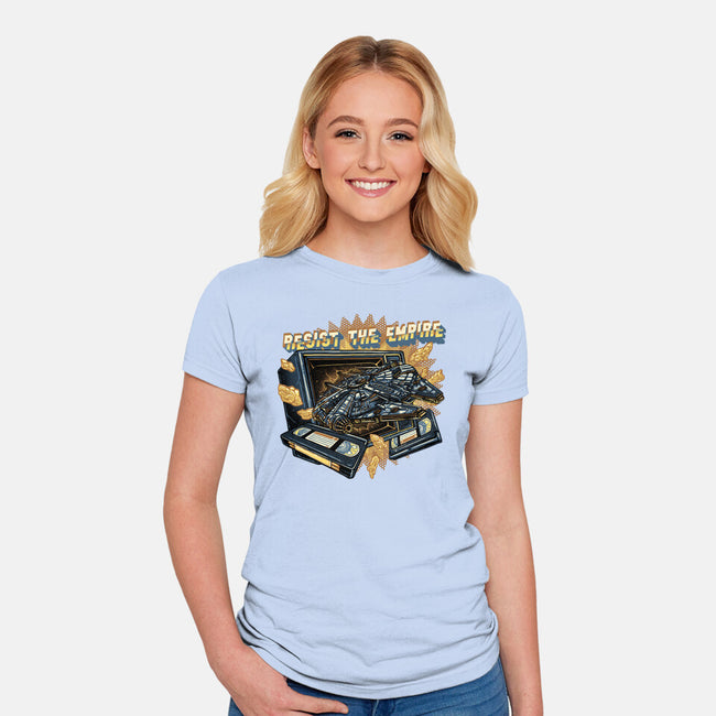 Resist The Empire-Womens-Fitted-Tee-glitchygorilla