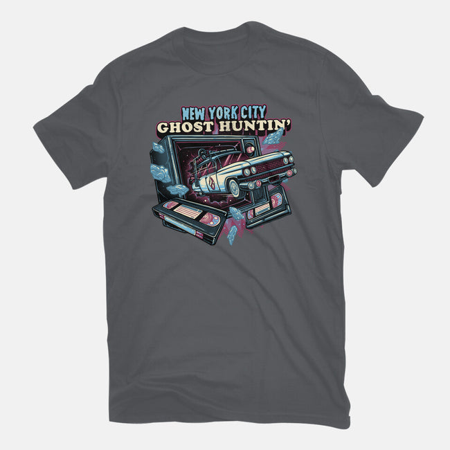 NYC Ghost Hunting-Mens-Basic-Tee-glitchygorilla