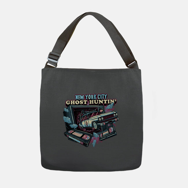 NYC Ghost Hunting-None-Adjustable Tote-Bag-glitchygorilla