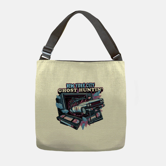 NYC Ghost Hunting-None-Adjustable Tote-Bag-glitchygorilla