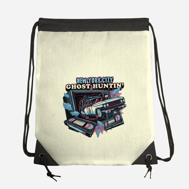 NYC Ghost Hunting-None-Drawstring-Bag-glitchygorilla