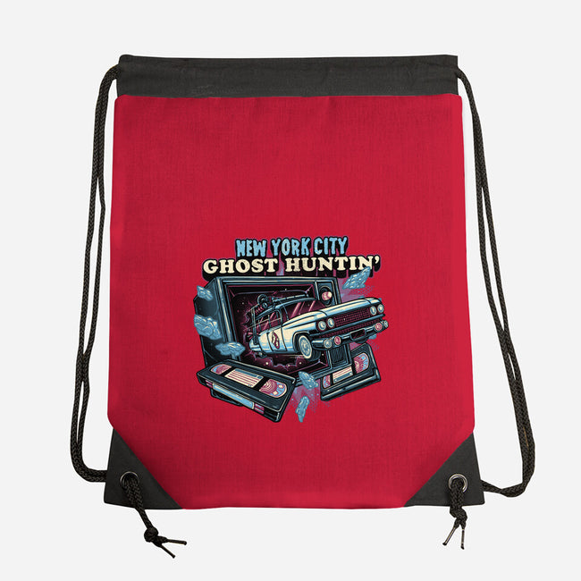 NYC Ghost Hunting-None-Drawstring-Bag-glitchygorilla