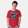 NYC Ghost Hunting-Mens-Basic-Tee-glitchygorilla