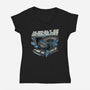 A Bold Expedition-Womens-V-Neck-Tee-glitchygorilla