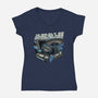 A Bold Expedition-Womens-V-Neck-Tee-glitchygorilla