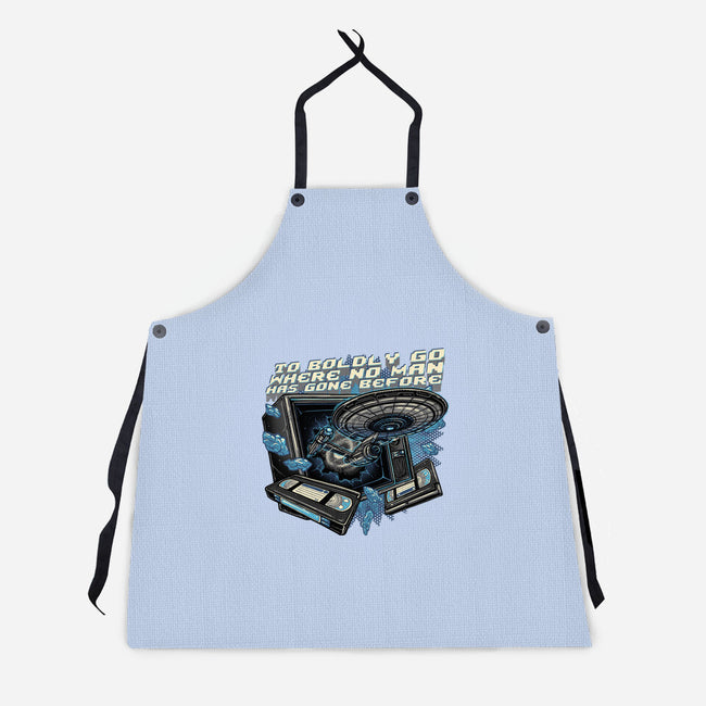 A Bold Expedition-Unisex-Kitchen-Apron-glitchygorilla
