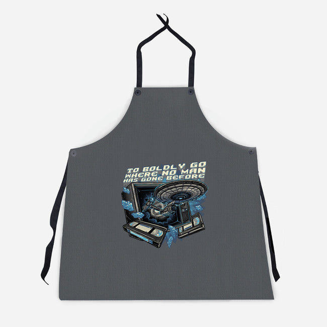 A Bold Expedition-Unisex-Kitchen-Apron-glitchygorilla