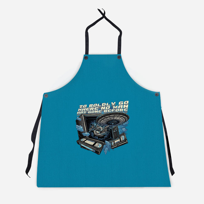 A Bold Expedition-Unisex-Kitchen-Apron-glitchygorilla