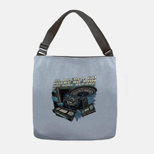 A Bold Expedition-None-Adjustable Tote-Bag-glitchygorilla