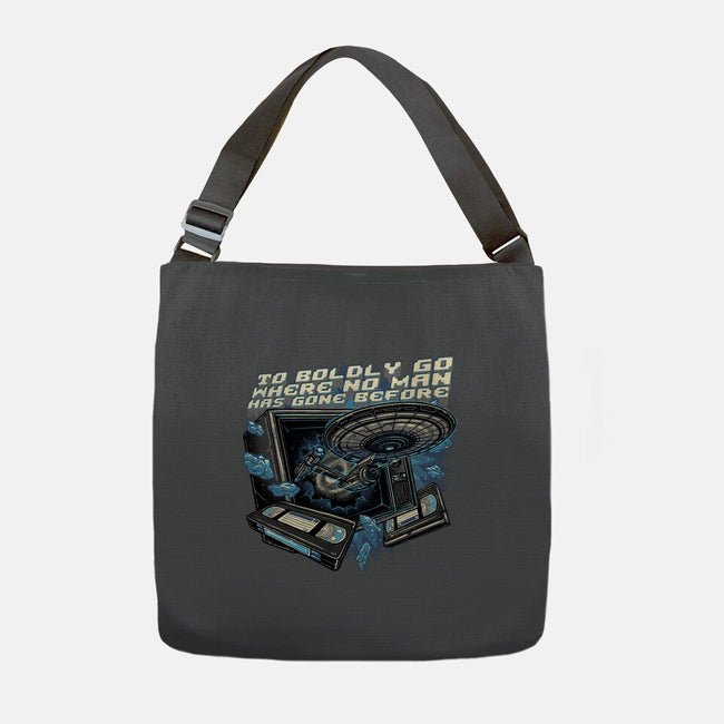 A Bold Expedition-None-Adjustable Tote-Bag-glitchygorilla